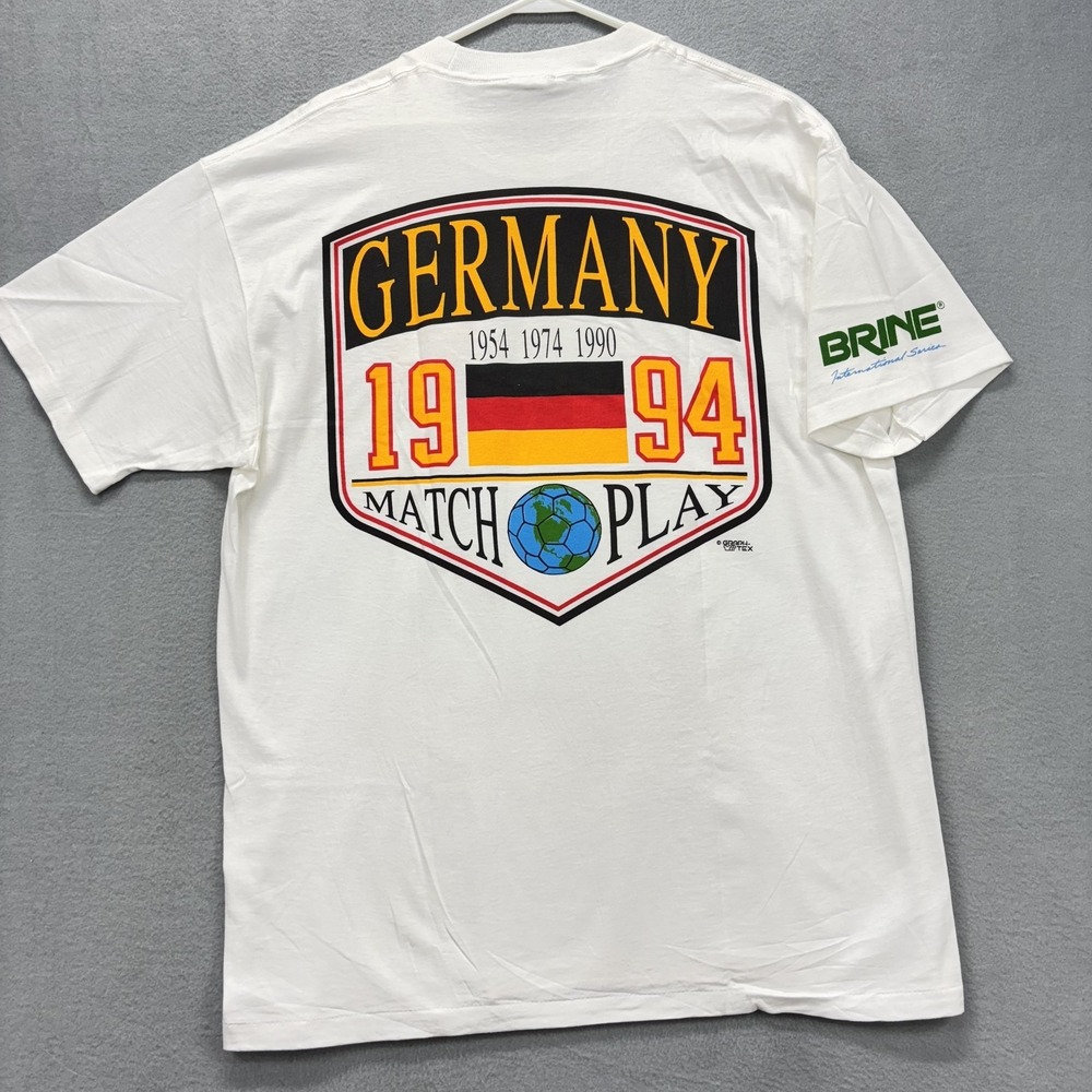 Vintage Germany Shirt Mens XL White Soccer Match Play 1994 FIFA World Cup 90s